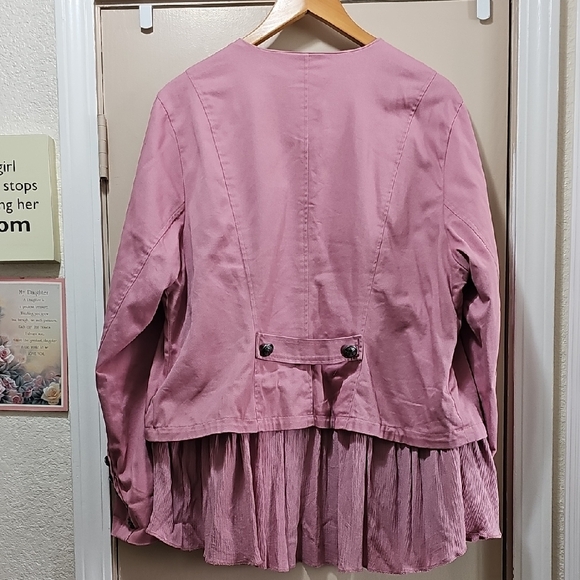 Torrid Pink Button-Front Blazer - Picture 3 of 6